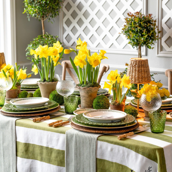 A Mother’s Day Table: Elegant Daffodil Inspired Table Setting