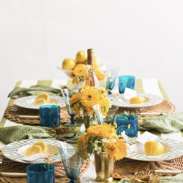 Delicate Capri Inspired Tablescape for Summer Events and Weddings