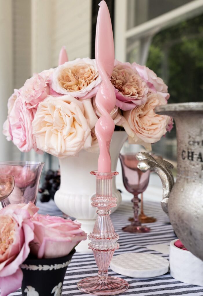 beautiful pink rose arrangement