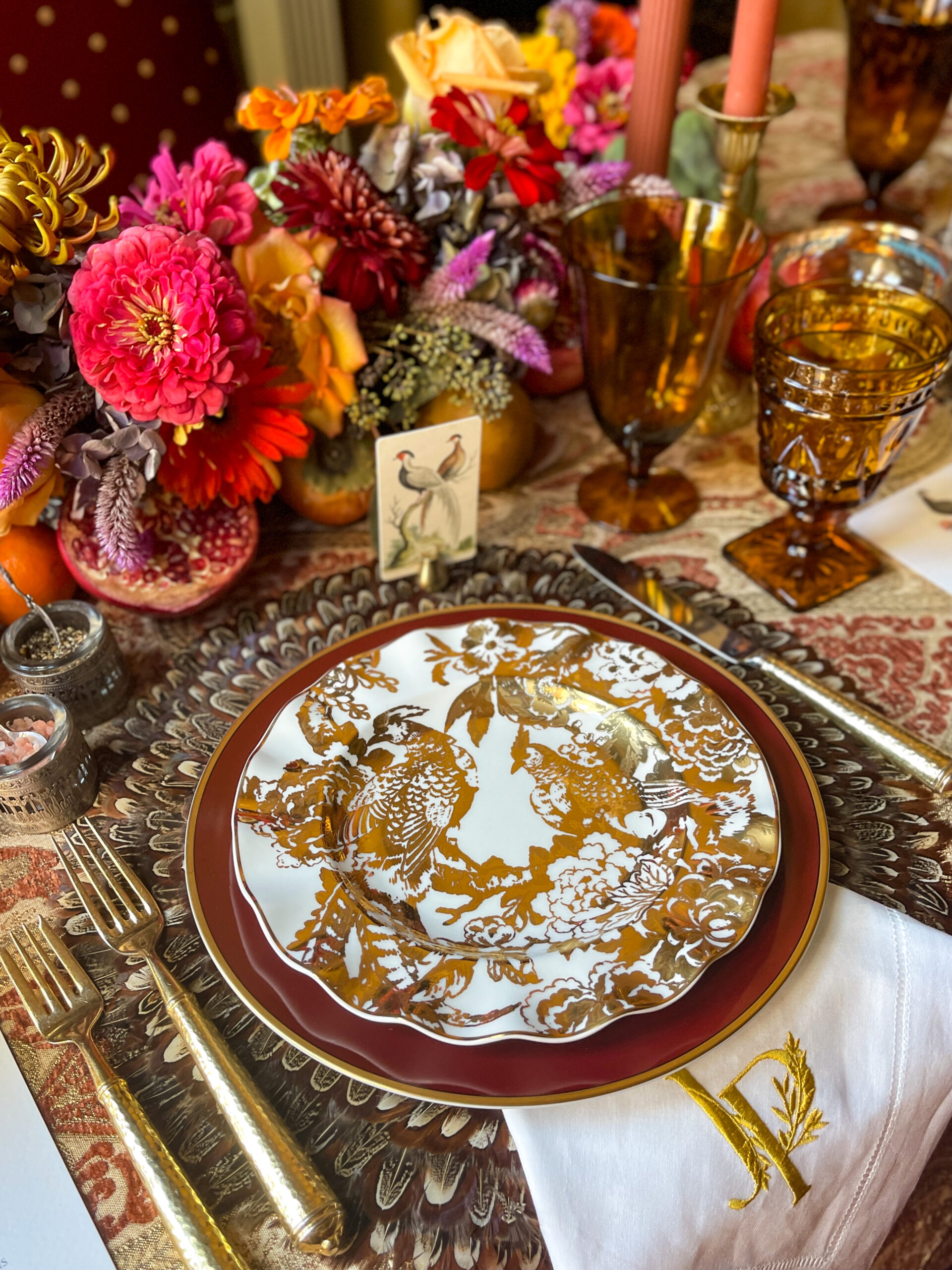 Harvest Thanksgiving table